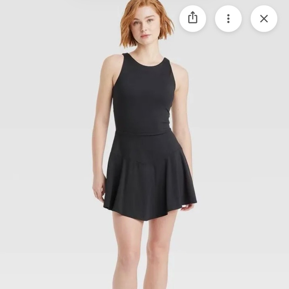 JoyLab Black Sleeveless Athletic Active Dress
